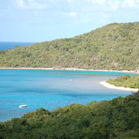 View of Spanish coastline